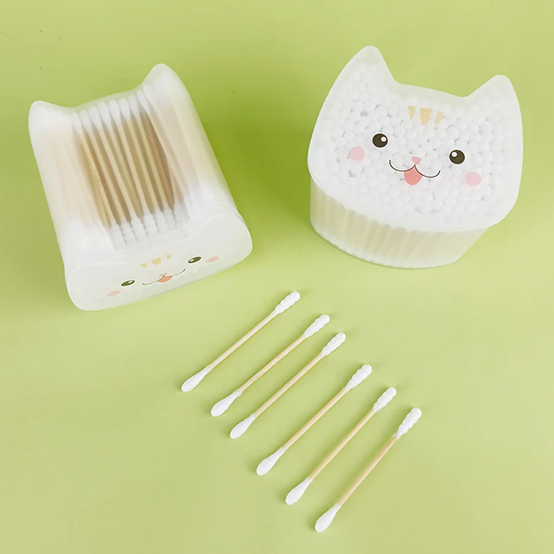 Bowincare™ Blossom Series Dual-Tip Cotton Swabs – Flower/Spiral & Pointed Tips – Premium Paper Stick Beauty Buds (Wholesale)